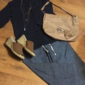 Liz Claiborne Top Navy! Bundle and Save!